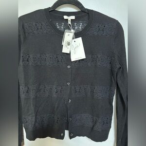 Joie XS, black cardigan sweater, nwt